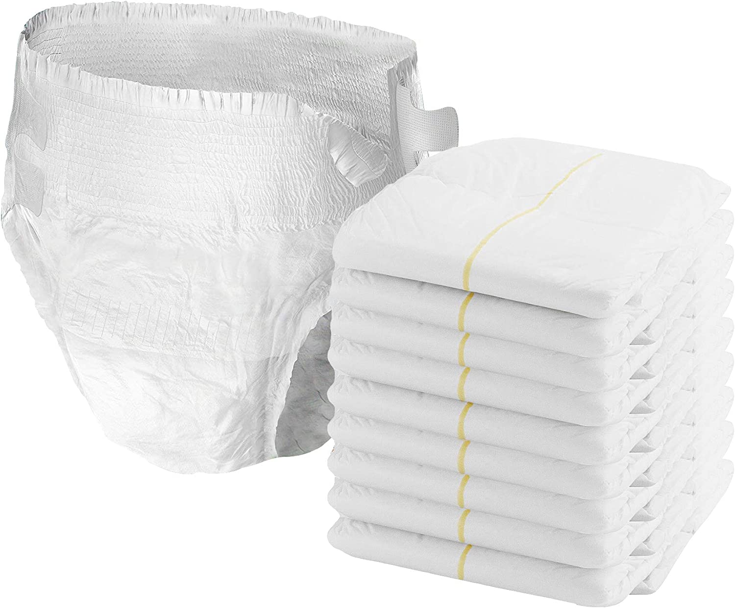 Finished adult diapers produced on the line