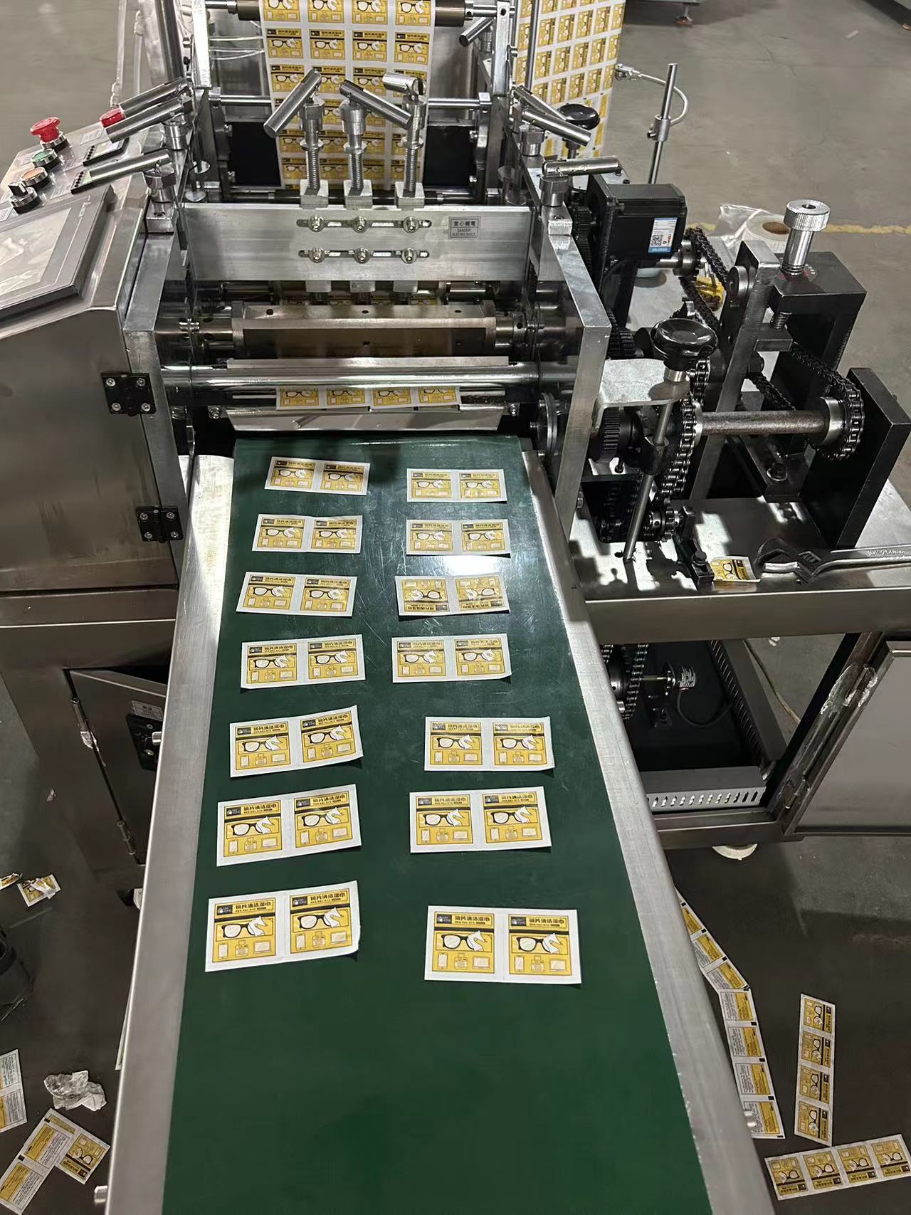 Alcohol swab machine production line