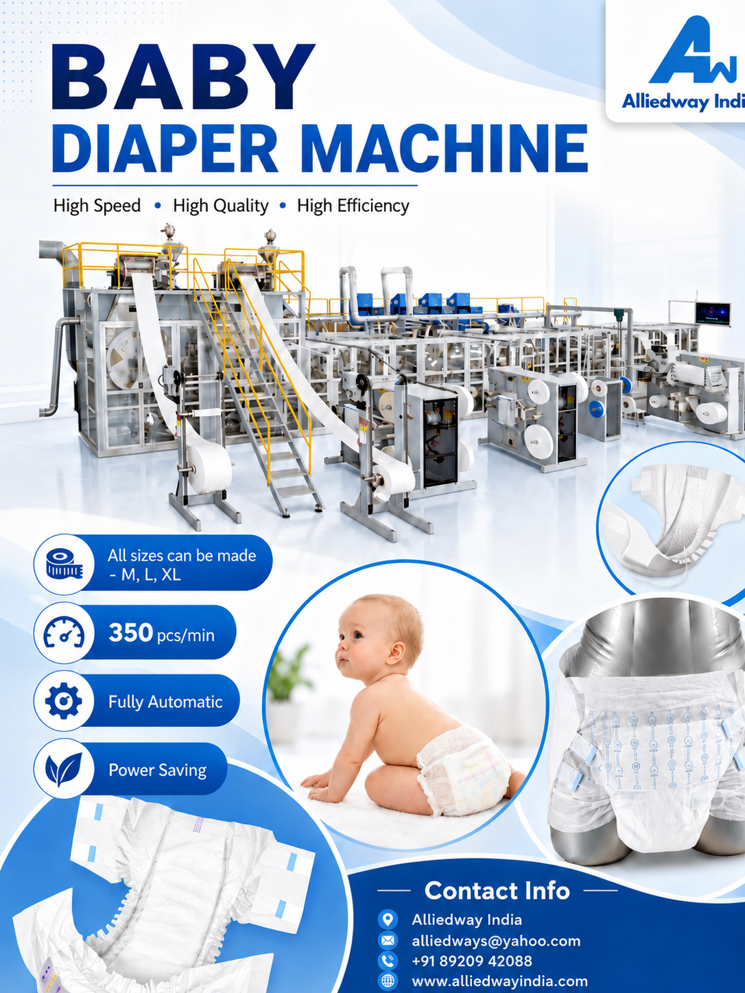Baby Diaper Making Machine