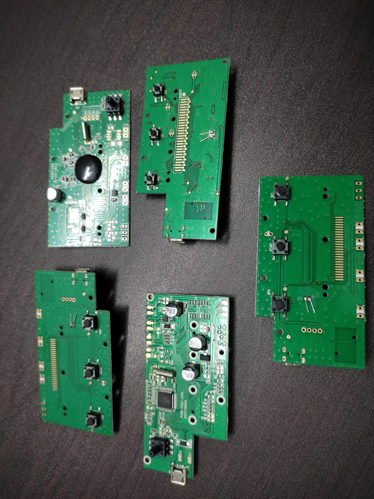Blood pressure monitor PCB detail view