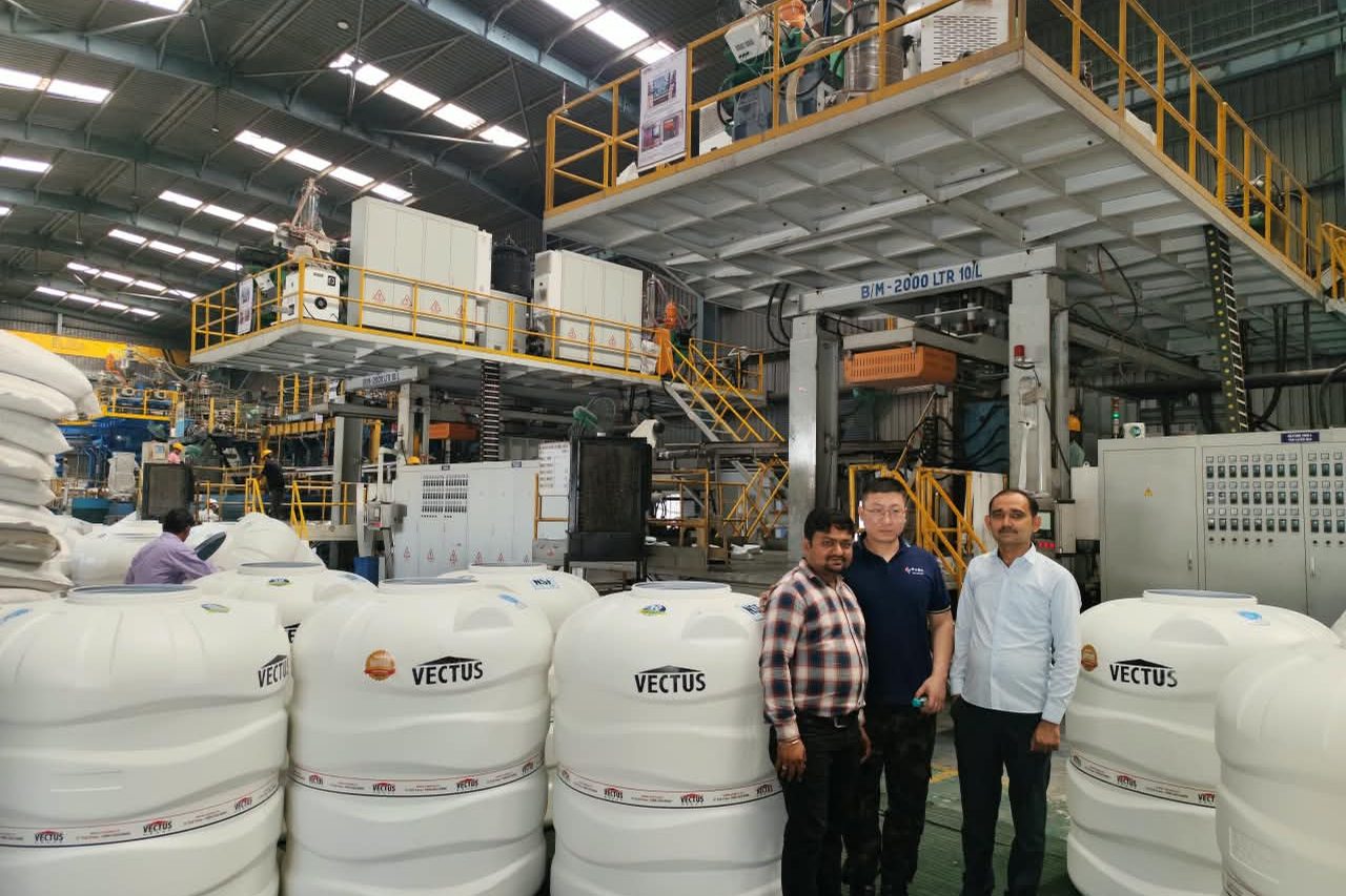 On site at Vectus · water tank plant