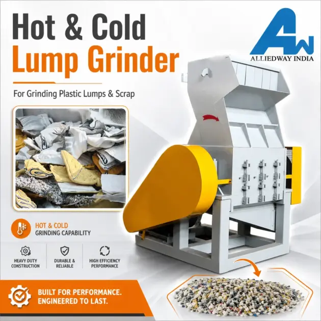 Hot and cold lump grinder
