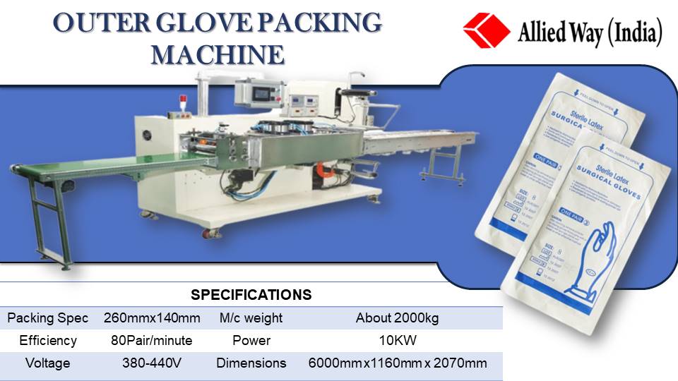 Completes the Glove Packing Line