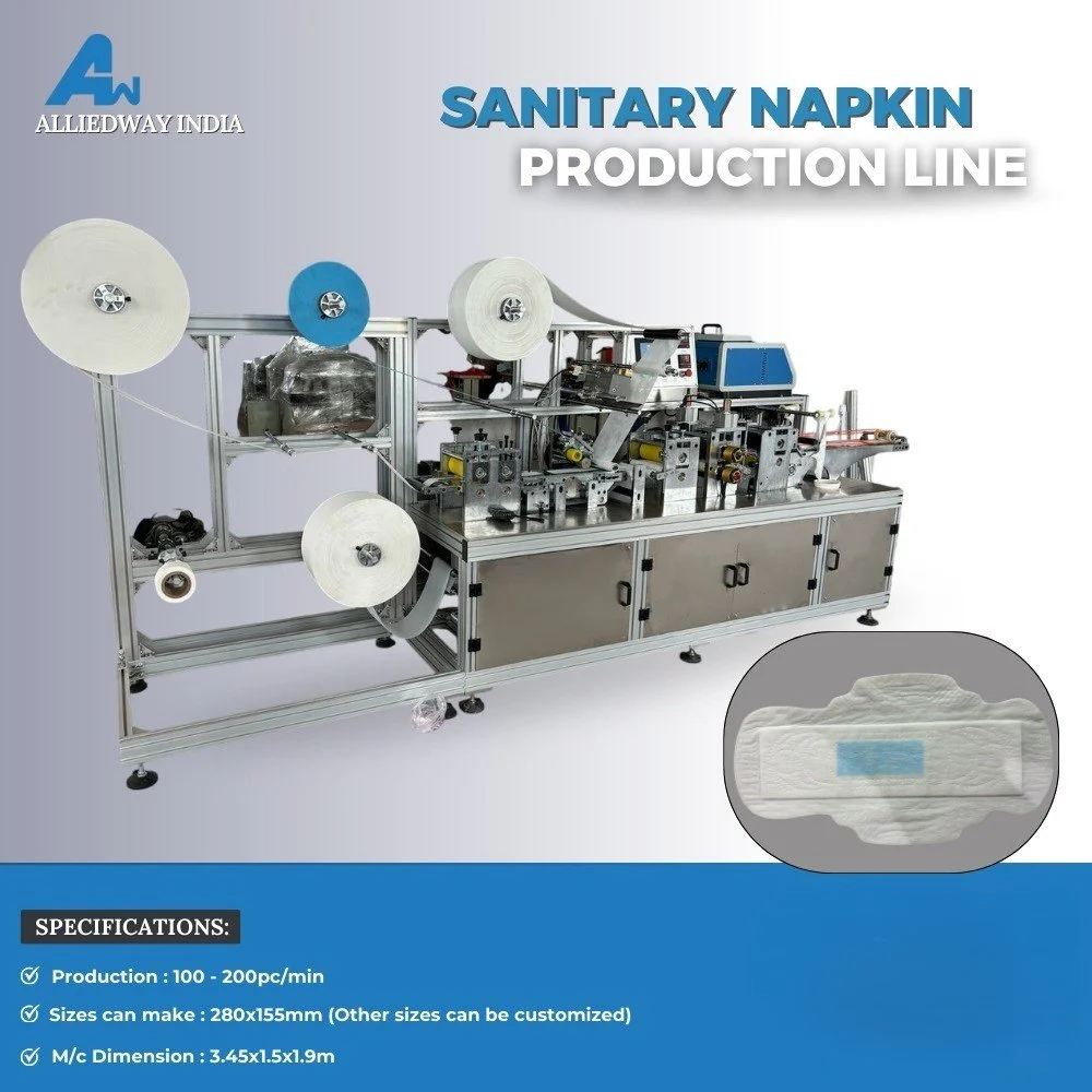 Semi-Auto Sanitary Napkin Making Machine