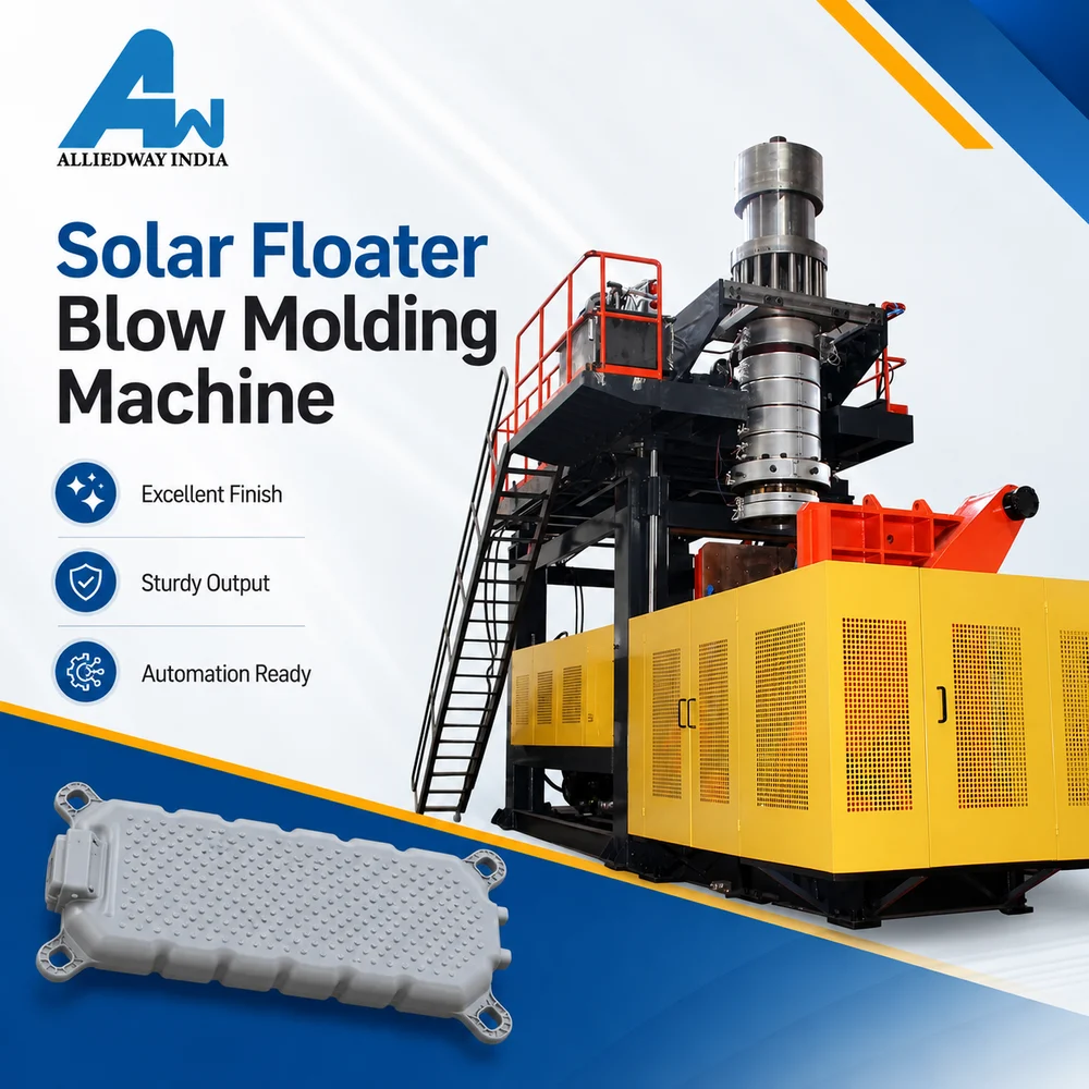 Solar floater blow molding machine