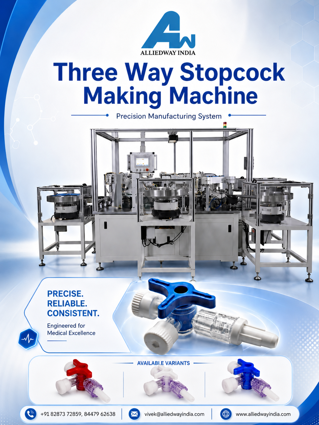 Three Way Stopcock Assembly Machine