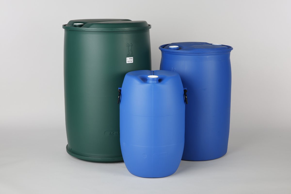 Double L-ring drums - 100-250 L